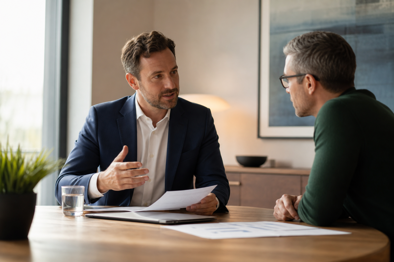 Professional Adviser and Client Collaborating Professional Adviser and Client Collaborating